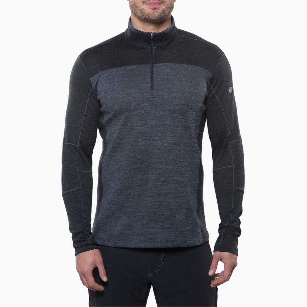 KüHL Ryzer 1/4 Zip Pullover Sweatshirt Men’s size Large in Koal / Black